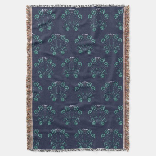 タコ頭足類の触手 スローブランケット (正面縦)