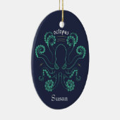 タコ頭足類の触手 セラミックオーナメント (右)