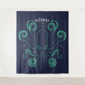 タコ頭足類の触手 タペストリー (正面)