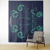 タコ頭足類の触手 タペストリー (インサイチュ)