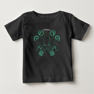 タコ頭足類の触手 ベビーTシャツ