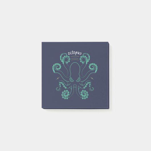 タコ頭足類の触手 ポストイット (正面)