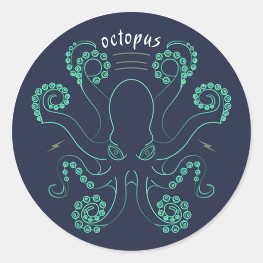 タコ頭足類の触手 ラウンドシール (正面)