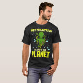 タコ類 私たちの惑星のエイリアン 釣り 海 Tシャツ (正面フル)