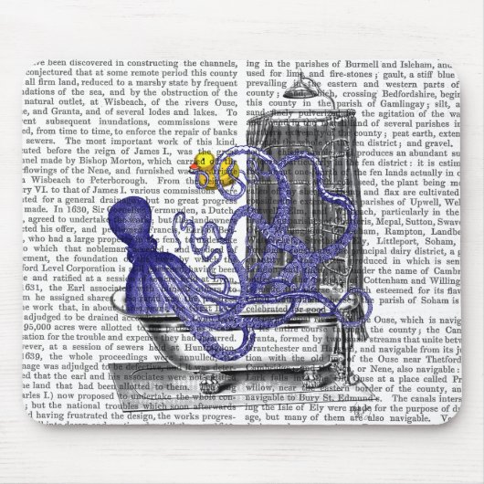 タコ風呂2 マウスパッド (正面)