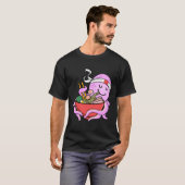 タコ食べ物ラーメンうどんタコ恋人ギフト Tシャツ (正面フル)