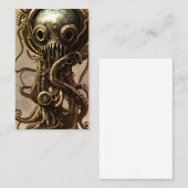 タコ高品質の水中ポートレート 名刺 (正面/裏面)