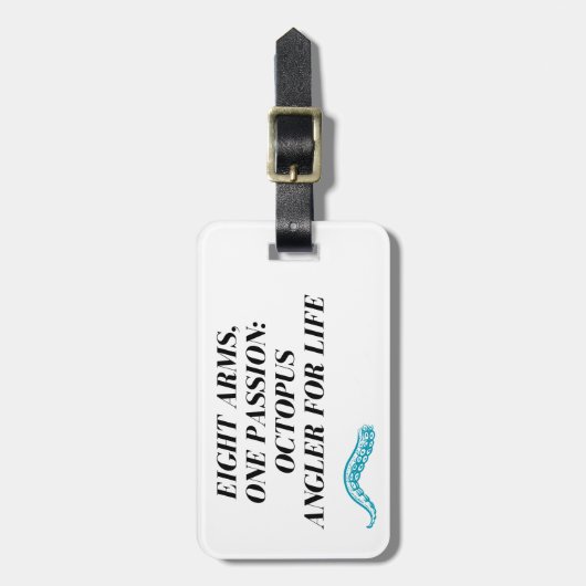 タコ魚釣り ラゲッジタグ (正面縦)