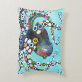 タコ鮮やか：アクリルイラストレーション アクセントクッション (裏面(縦))