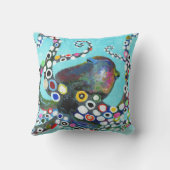 タコ鮮やか：アクリルイラストレーション クッション (裏面)