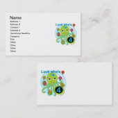 タコ4th誕生日Tシャツとギフト 名刺 (正面/裏面)