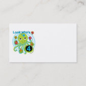 タコ4th誕生日Tシャツとギフト 名刺 (裏面)