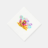 タコ かわいい スタンダードカクテルナプキン (角)