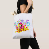 タコ かわいい トートバッグ (クローズアップ)