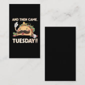 タコ、そして火来曜日、メキシコ料理 名刺 (正面/裏面)