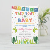 タコ・アバウト・ベイビーシャワーのご招待 メキシカンフィエスタ 招待状 (スタンド正面)