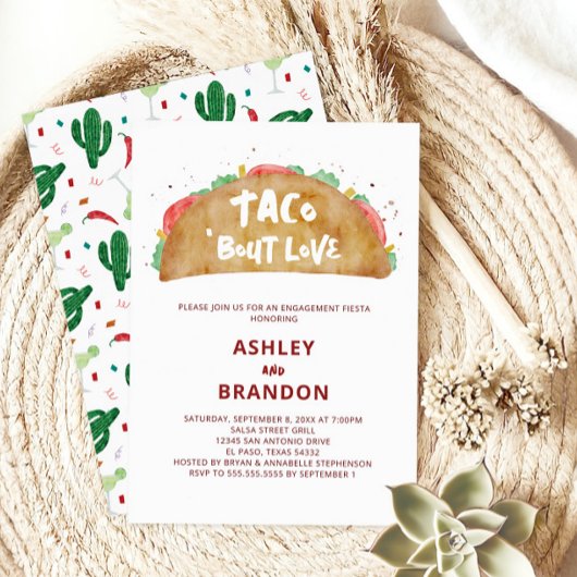 タコ・アバウト・ラブ ウェディングエンゲージメントパーティ フィエスタ 招待状