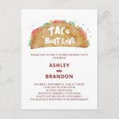 タコ・アバウト・ラブ カップルシャワー フィエスタ インビテーション (正面)