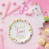 タコ・アバウト・ラブ！フィエスタ ウェディング カップルシャワーパーティ ペーパープレート (パーティー)