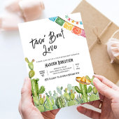 タコ・アバウト・ラブ・フィエスタ カップルシャワー 招待状