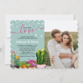 タコ・アバウト・ラブ フィエスタ カップル シャワーの写真 招待状 (正面)