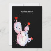 タコ・アバウト・ラブ 現代風 ファンキー ウェディング フィエスタ 招待状 (裏面)