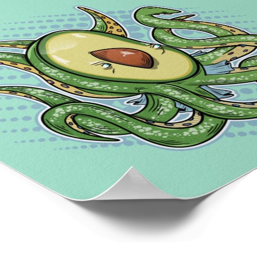 タコ・アボカド ポスター (角)