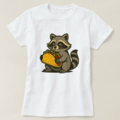 タコ・アライグマで夏を楽しもう レディース Tシャツ (デザイン正面)