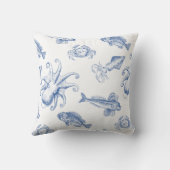 タコ、イカ、カニ、魚 クッション (裏面)