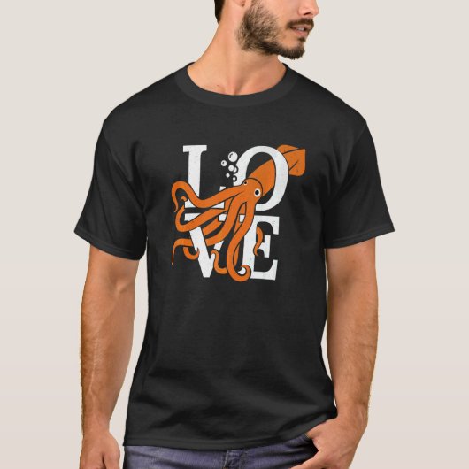 タコ イカ クラゲ に恋 Tシャツ (正面)