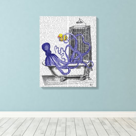 タコ キャンバスプリント (インサイチュ (ウッドフロア))