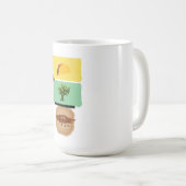 タコ+キラントロ= 💩 (おもしろいアンチ – キラントロデザイン) コーヒーマグカップ (正面右)