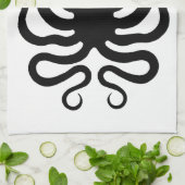 タコ、ギリシャレリーフ、 浮き彫りデザイン キッチンタオル (折り畳み)