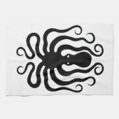 タコ、ギリシャレリーフ、 浮き彫りデザイン キッチンタオル (横)