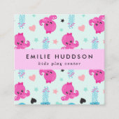 タコ、クラゲ、セン遊ター、アクティビティセンター スクエア名刺 (正面)