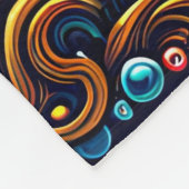 「タコ・クリスマス飾の不思議の国」 フリースブランケット (角)