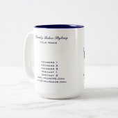 タコ – コーヒー、ティーマグカップ ツートーンマグカップ (正面左)