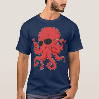 タコ サングラス 1 Tシャツ