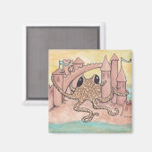 タコ&サンドキャッスル マグネット (正面/裏面)