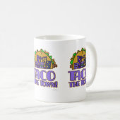 タコ・ザ・タウンおもしろい・カートゥア・ユーモア・タイム コーヒーマグカップ (正面右)