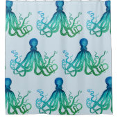 タコ シャワーカーテン (正面)