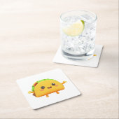 タコ スクエアペーパーコースター (インサイチュ)