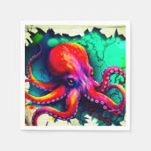 タコ スタンダードカクテルナプキン (正面)