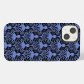 タコ（ダークバックグラウンド） iPhoneケース (裏面横)