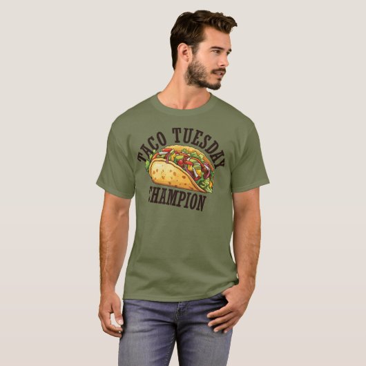 タコ・チューズデイ・チャンピオン Tシャツ (正面フル)