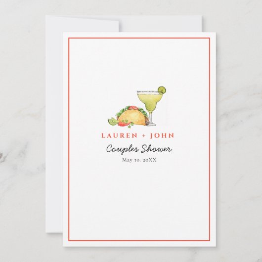 タコ&テキラフィセタブライダルシャワービンゴゲーム 招待状 (裏面)