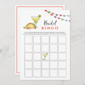 タコ&テキラフィセタブライダルシャワービンゴゲーム 招待状 (正面/裏面)