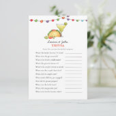 タコ＆テキーラ フィエスタ カップルシャワー トリビアゲーム 招待状 (スタンド正面)