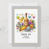 タコ＆テキーラ メキシカンフィエスタ ウェディング サンキューカード (正面)