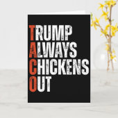 タコ トランプはいつも臆病者 おかしな関税と言う カード (黄色い花)